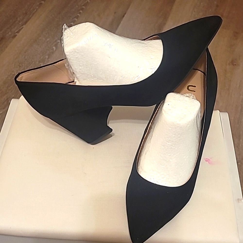 Zapatos de tacón grueso